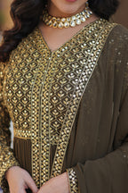 Women’s Mahendi Georgette Kurti Set – Stylish & Comfortable Ethnic Wear