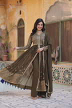 Women’s Mahendi Georgette Kurti Set – Stylish & Comfortable Ethnic Wear