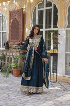 Women’s Georgette Rama Gown – Elegant Designer Party Wear