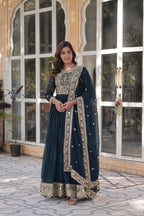 Women’s Georgette Rama Gown – Elegant Designer Party Wear