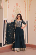 Women’s Rama Georgette Gown – Elegant Designer Party Wear