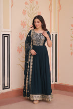 Women’s Rama Georgette Gown – Elegant Designer Party Wear