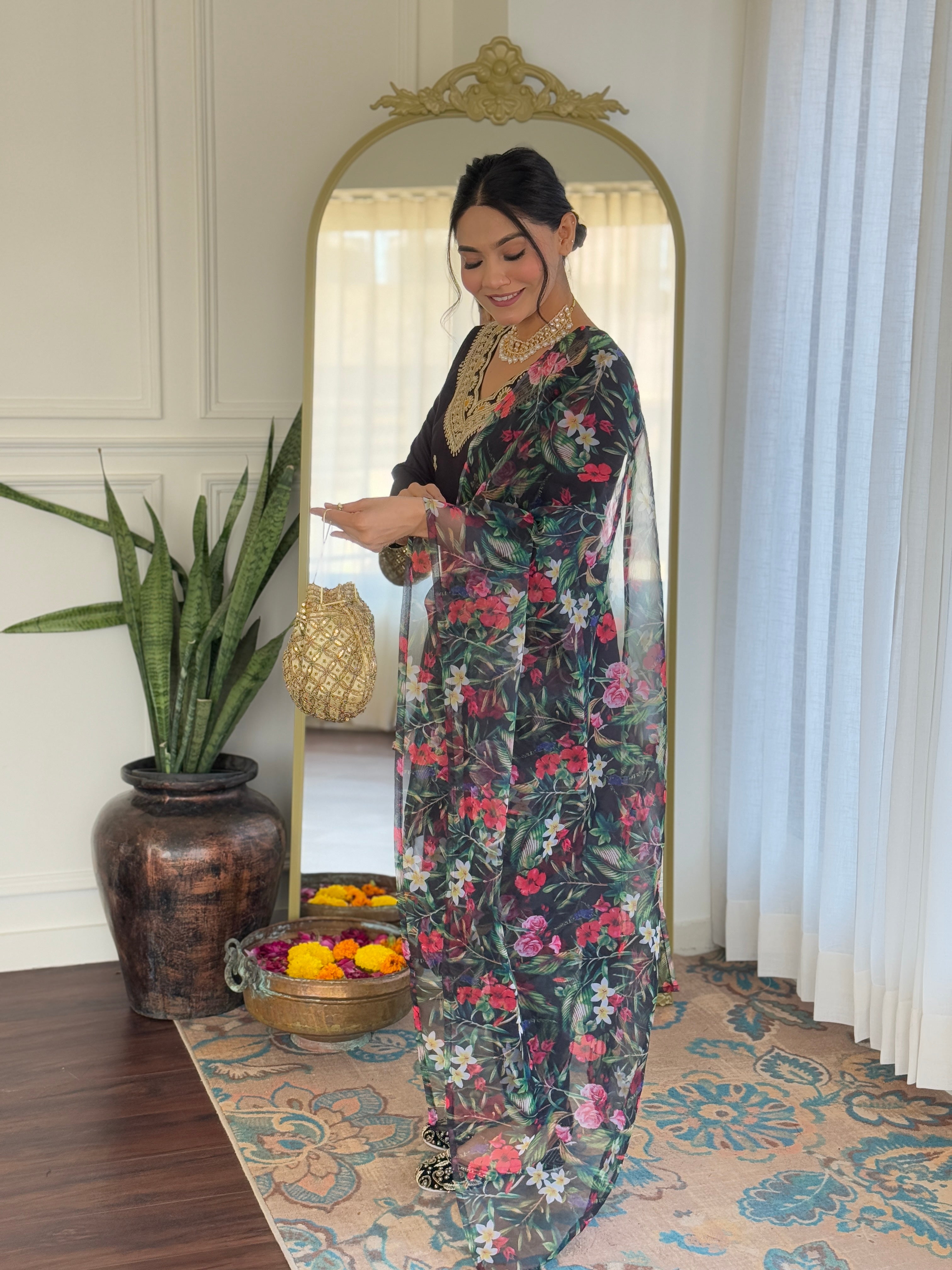 Elegant Women’s Black Kurta Set – Perfect for Festive & Party Wear