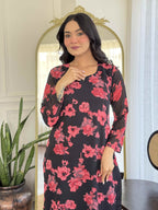 Stylish Georgette Black Kurti Set with Dupatta for Women – Traditional Look with Modern Flair