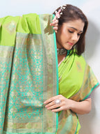 Parrot Silk Saree for Women – Elegant Traditional Ethnic Wear