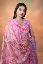 Women’s Pink Pure Cambric Cotton Straight Kurta – Perfect for Festive & Casual Summer Wear
