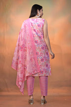 Women’s Pink Pure Cambric Cotton Straight Kurta – Perfect for Festive & Casual Summer Wear