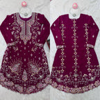 Women’s Rani Pink Georgette Salwar Suit – Festive & Timeless Traditional Style