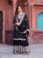 Women’s Black Georgette Salwar Suit – Graceful & Stylish Indian Attire