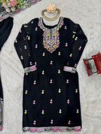 Women’s Black Georgette Salwar Suit – Graceful & Stylish Indian Attire