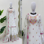 Women’s White Georgette Salwar Suit – Graceful & Stylish Indian Attire