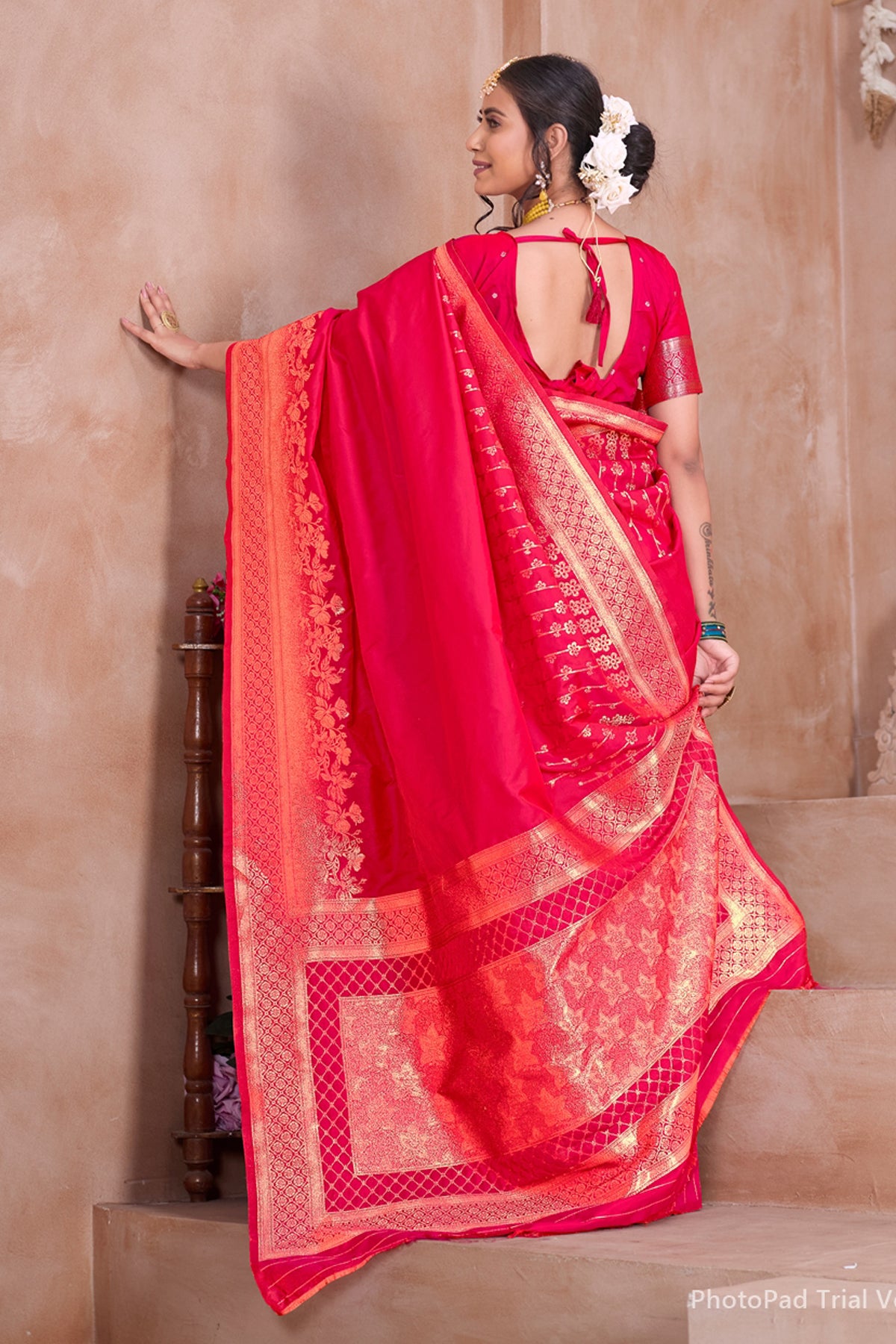 Rani Banarasi Silk Saree for Women – Traditional Ethnic Wear