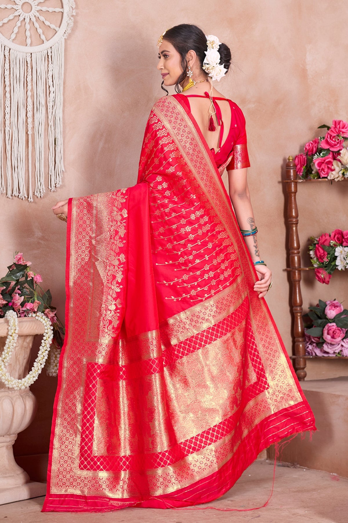 Rani Banarasi Silk Saree for Women – Traditional Ethnic Wear