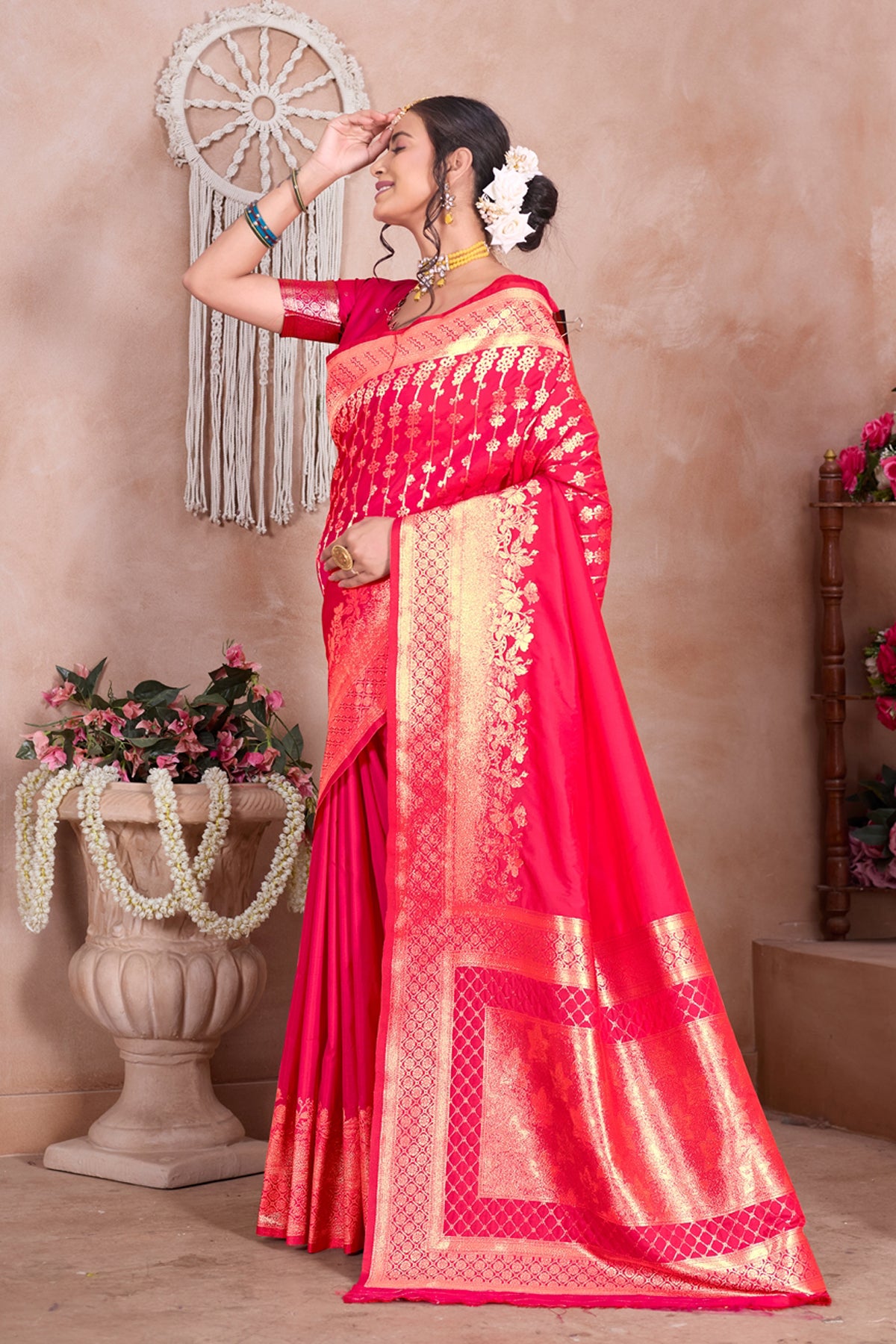 Rani Banarasi Silk Saree for Women – Traditional Ethnic Wear