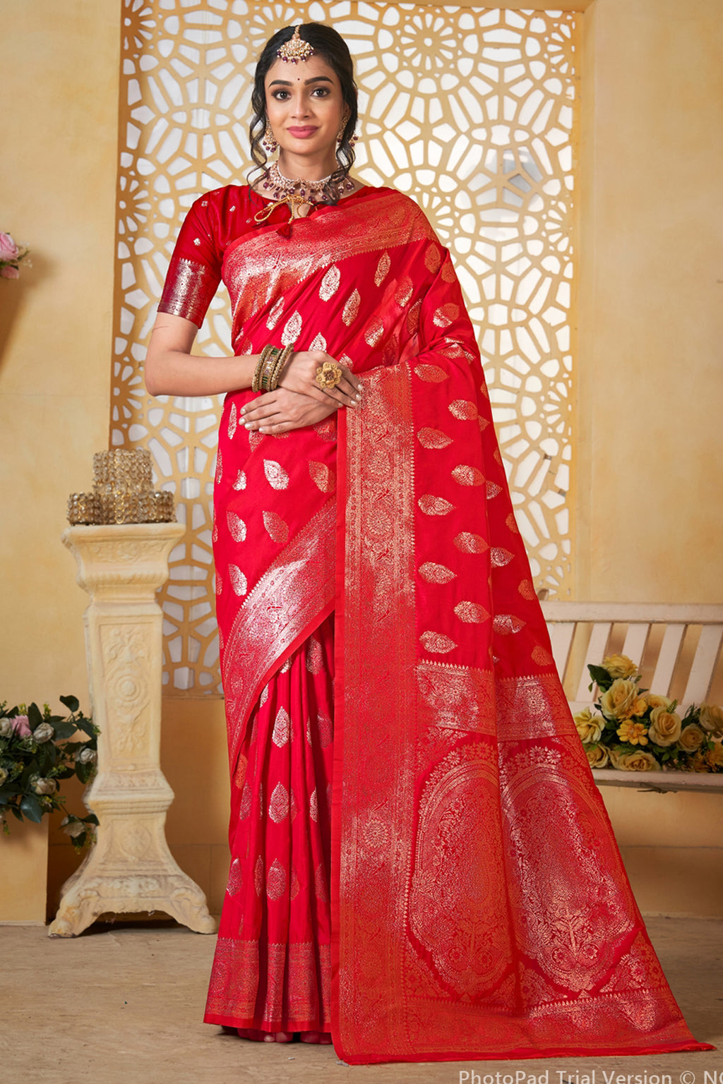 Rani Banarasi Silk Saree for Women – Elegant Ethnic Wear