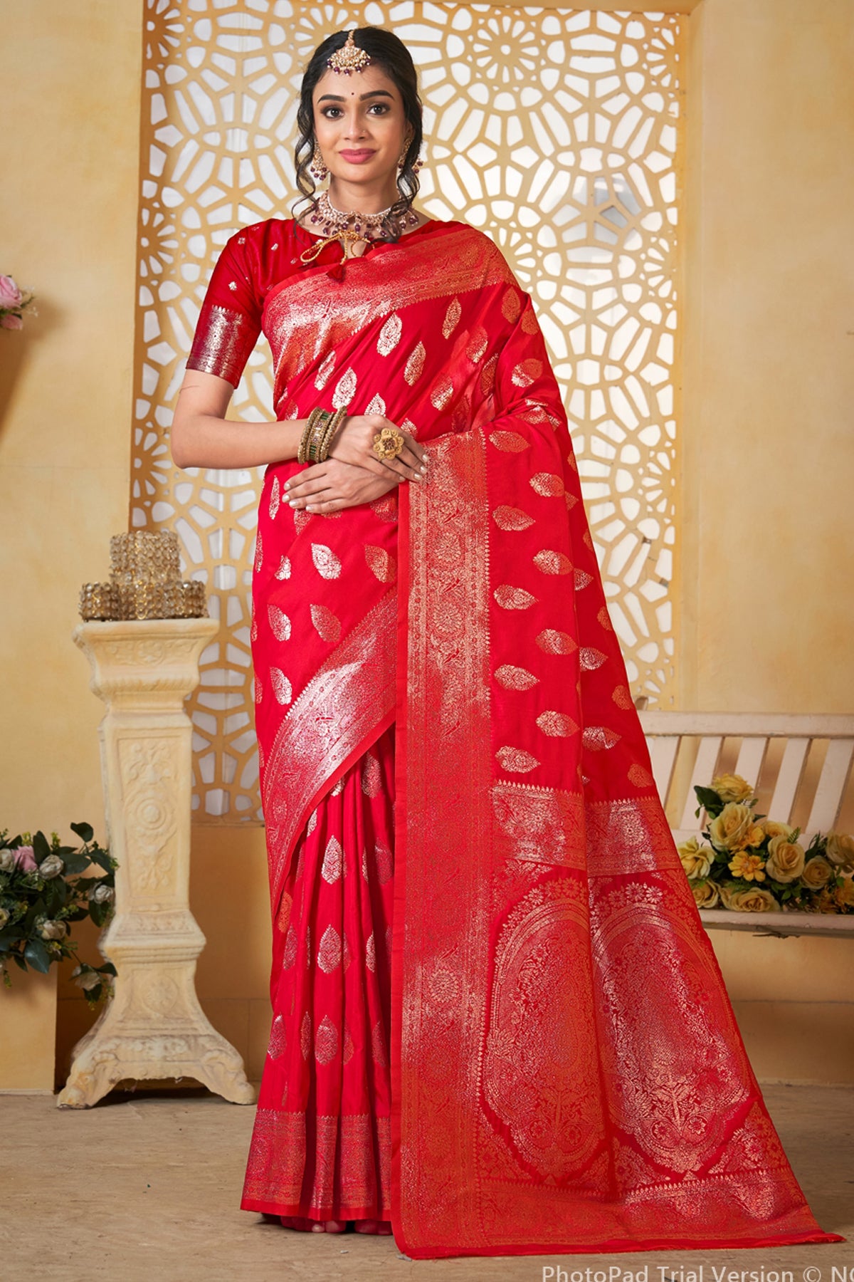 Rani Banarasi Silk Saree for Women – Elegant Ethnic Wear