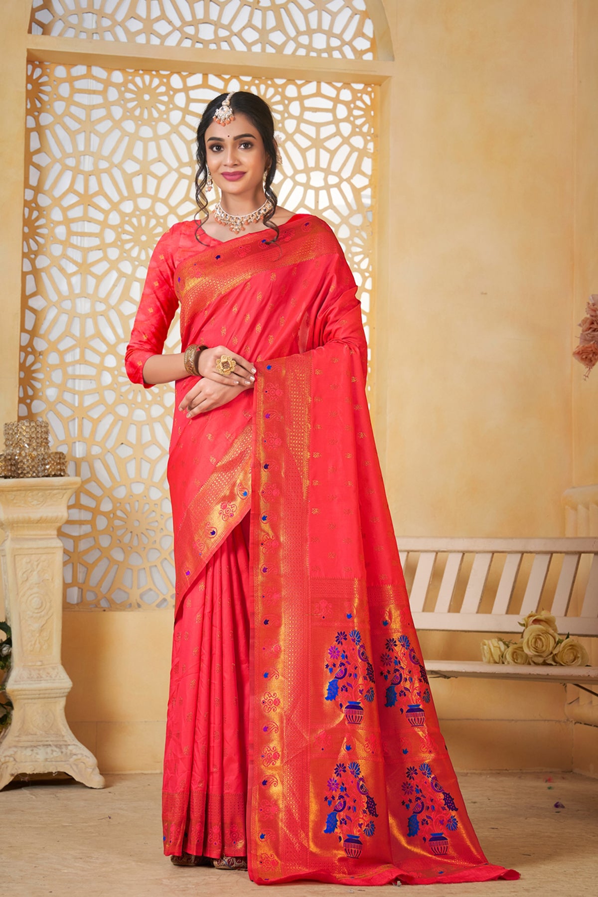 Rani Art Silk Banarasi Saree for Women – Traditional Ethnic Wear