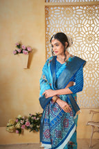 Blue Linen Saree for Women – Lightweight & Elegant Ethnic Wear