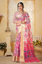 Cream Linen Saree for Women – Lightweight & Elegant Ethnic Wear
