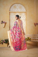 Cream Linen Saree for Women – Lightweight & Elegant Ethnic Wear