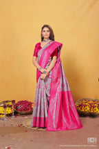 Magenta Silk Saree for Women – Traditional & Elegant Ethnic Wear