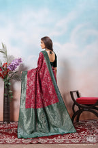 Maroon Silk Saree for Women – Traditional & Elegant Ethnic Wear