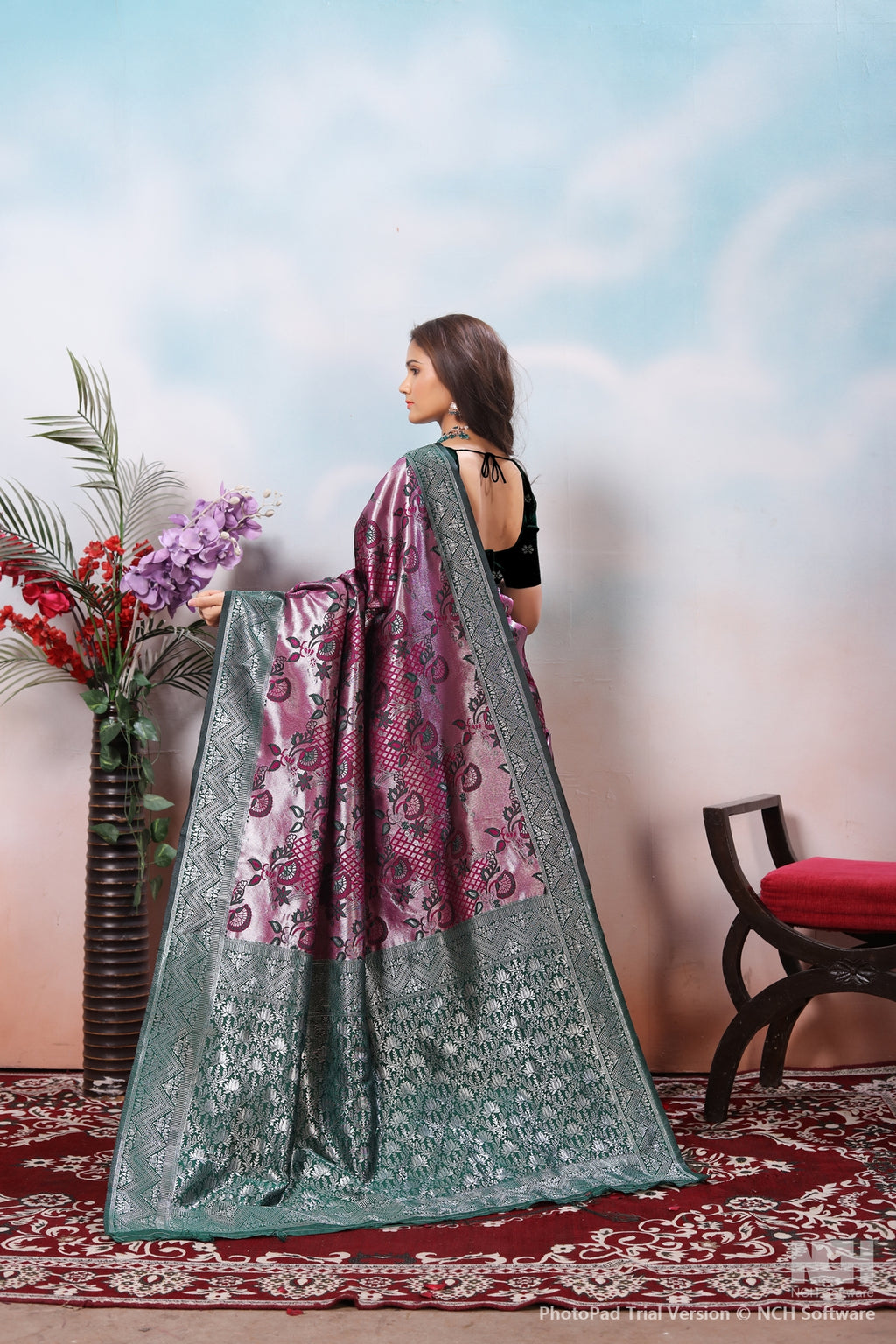 Mauve Silk Saree for Women – Traditional & Elegant Ethnic Wear