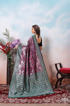 Mauve Silk Saree for Women – Traditional & Elegant Ethnic Wear