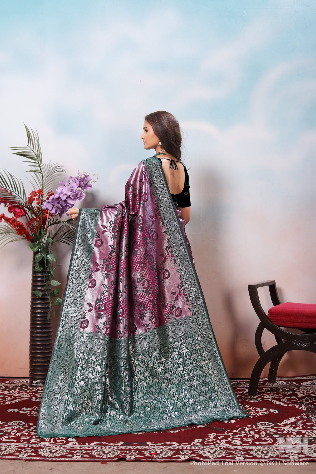 Mauve Silk Saree for Women – Traditional & Elegant Ethnic Wear