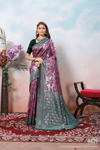 Mauve Silk Saree for Women – Traditional & Elegant Ethnic Wear