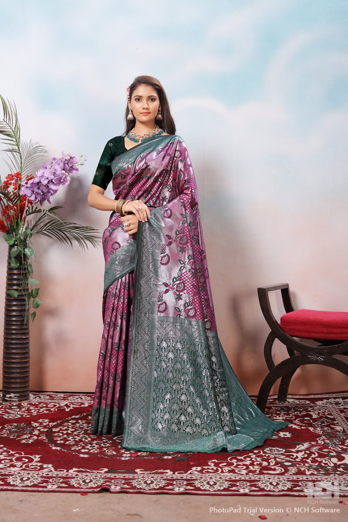 Mauve Silk Saree for Women – Traditional & Elegant Ethnic Wear