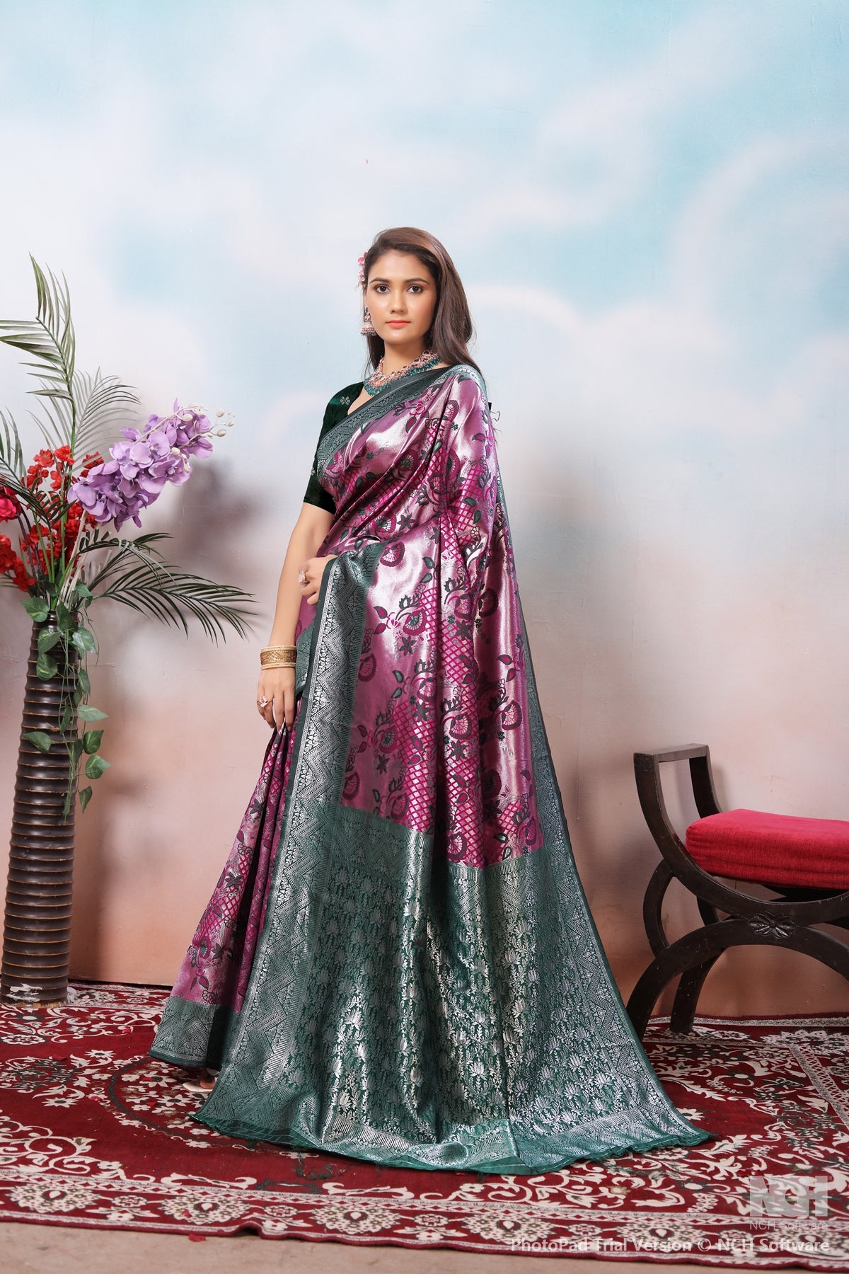 Mauve Silk Saree for Women – Traditional & Elegant Ethnic Wear