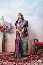 Mauve Silk Saree for Women – Traditional & Elegant Ethnic Wear