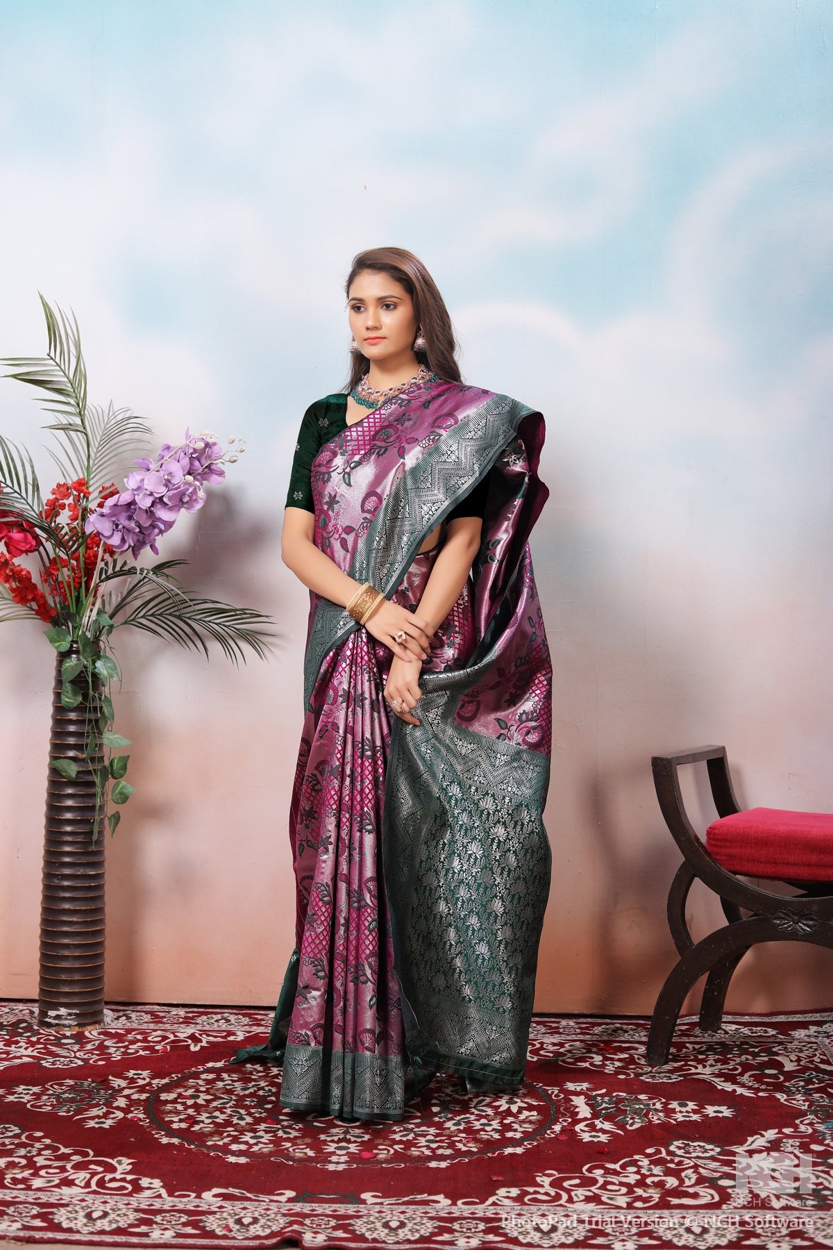 Mauve Silk Saree for Women – Traditional & Elegant Ethnic Wear
