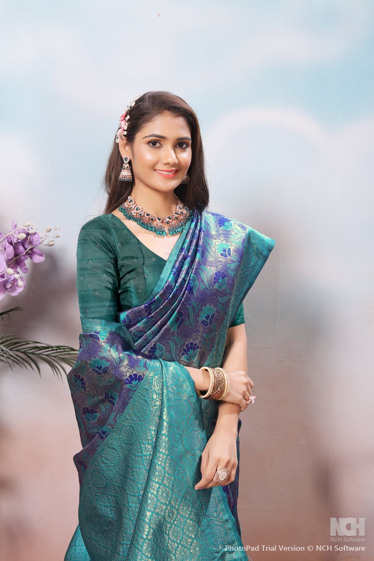 Navyblue Silk Saree for Women – Traditional & Elegant Ethnic Wear
