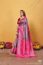 Pink Silk Saree for Women – Traditional & Elegant Ethnic Wear