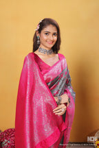 Pink Silk Saree for Women – Traditional & Elegant Ethnic Wear
