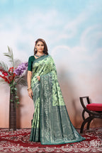 Pista Silk Saree for Women – Traditional & Elegant Ethnic Wear
