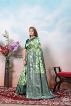 Pista Silk Saree for Women – Traditional & Elegant Ethnic Wear