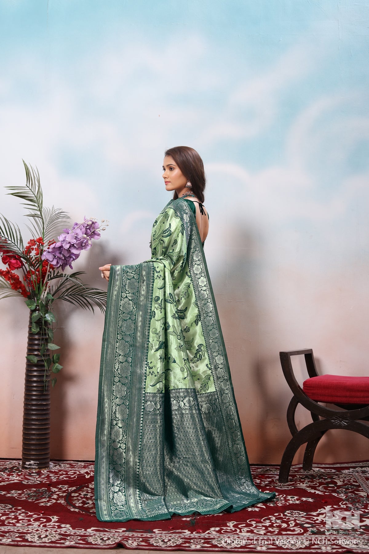 Pista Silk Saree for Women – Traditional & Elegant Ethnic Wear