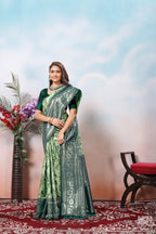 Pista Silk Saree for Women – Traditional & Elegant Ethnic Wear