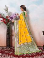 Mustard Silk Saree for Women – Elegant Traditional Ethnic Wear