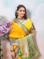 Mustard Silk Saree for Women – Elegant Traditional Ethnic Wear