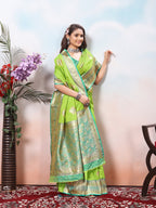 Parrot Silk Saree for Women – Elegant Traditional Ethnic Wear