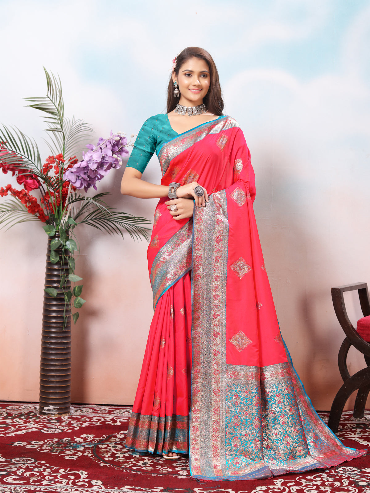 Rani Silk Saree for Women – Elegant Traditional Ethnic Wear