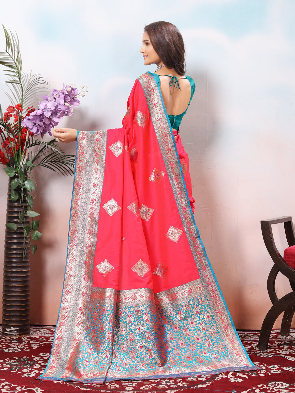 Rani Silk Saree for Women – Elegant Traditional Ethnic Wear