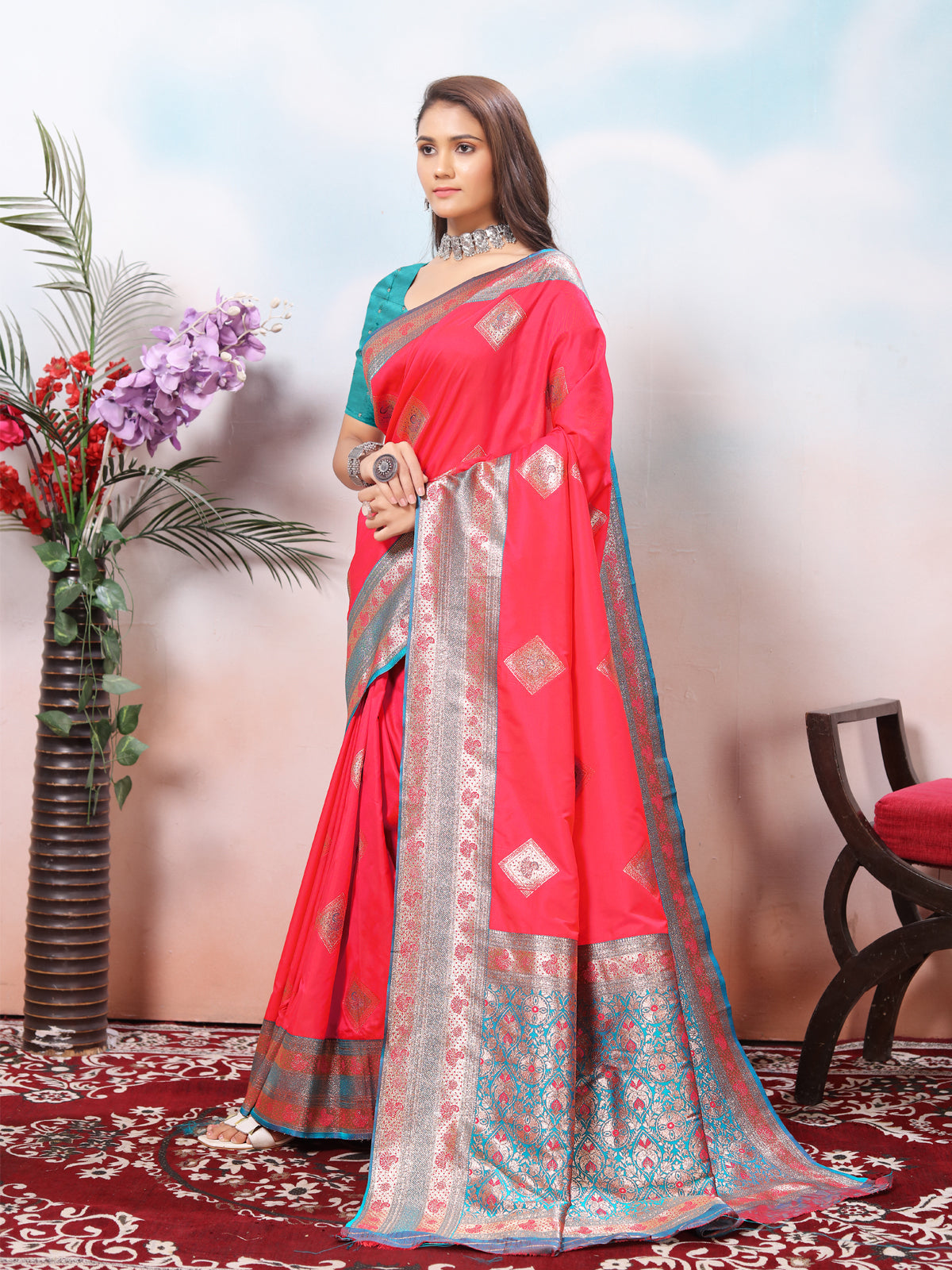 Rani Silk Saree for Women – Elegant Traditional Ethnic Wear