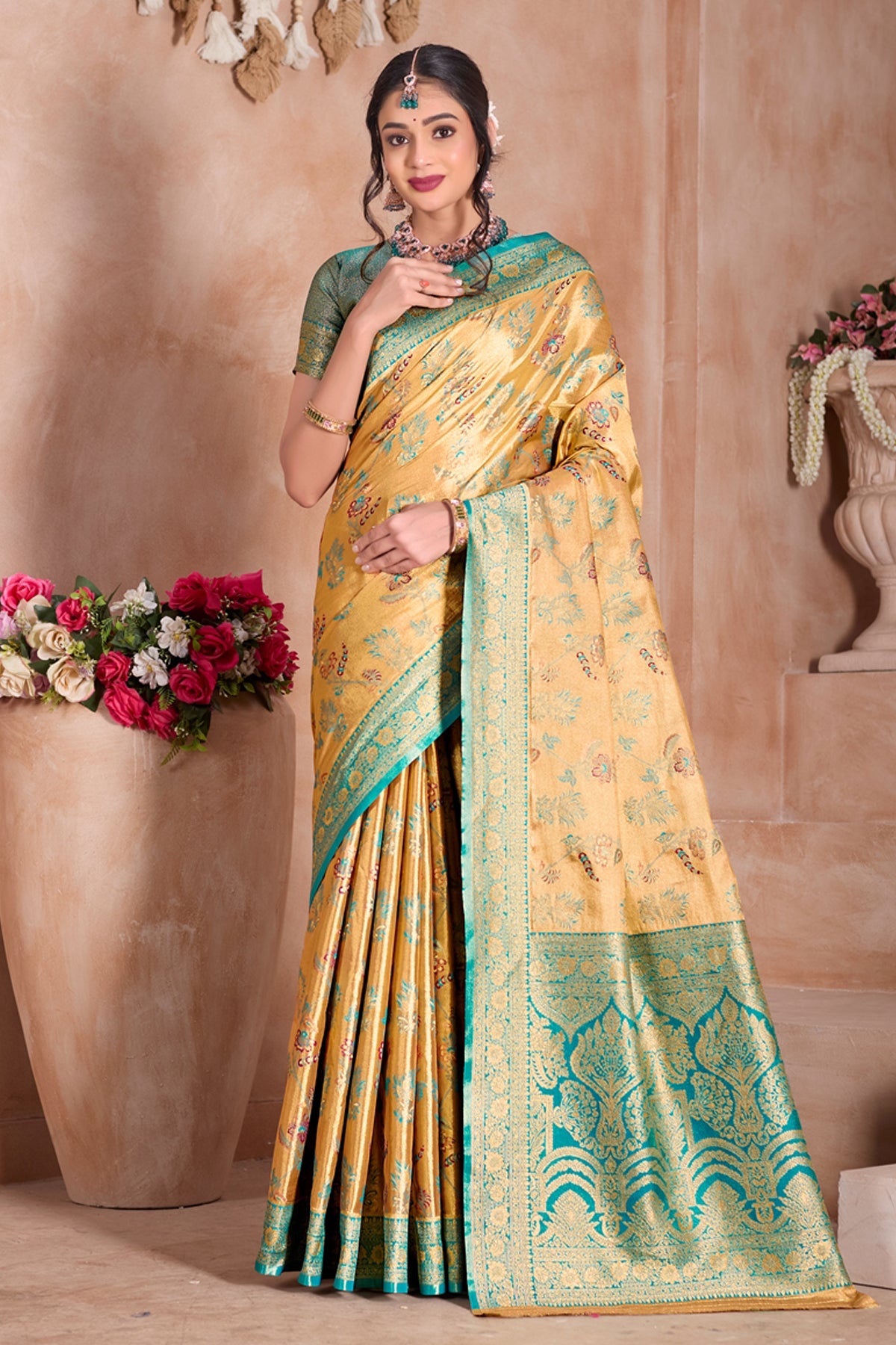 Blue Art Silk Saree for Women – Elegant Traditional Ethnic Wear