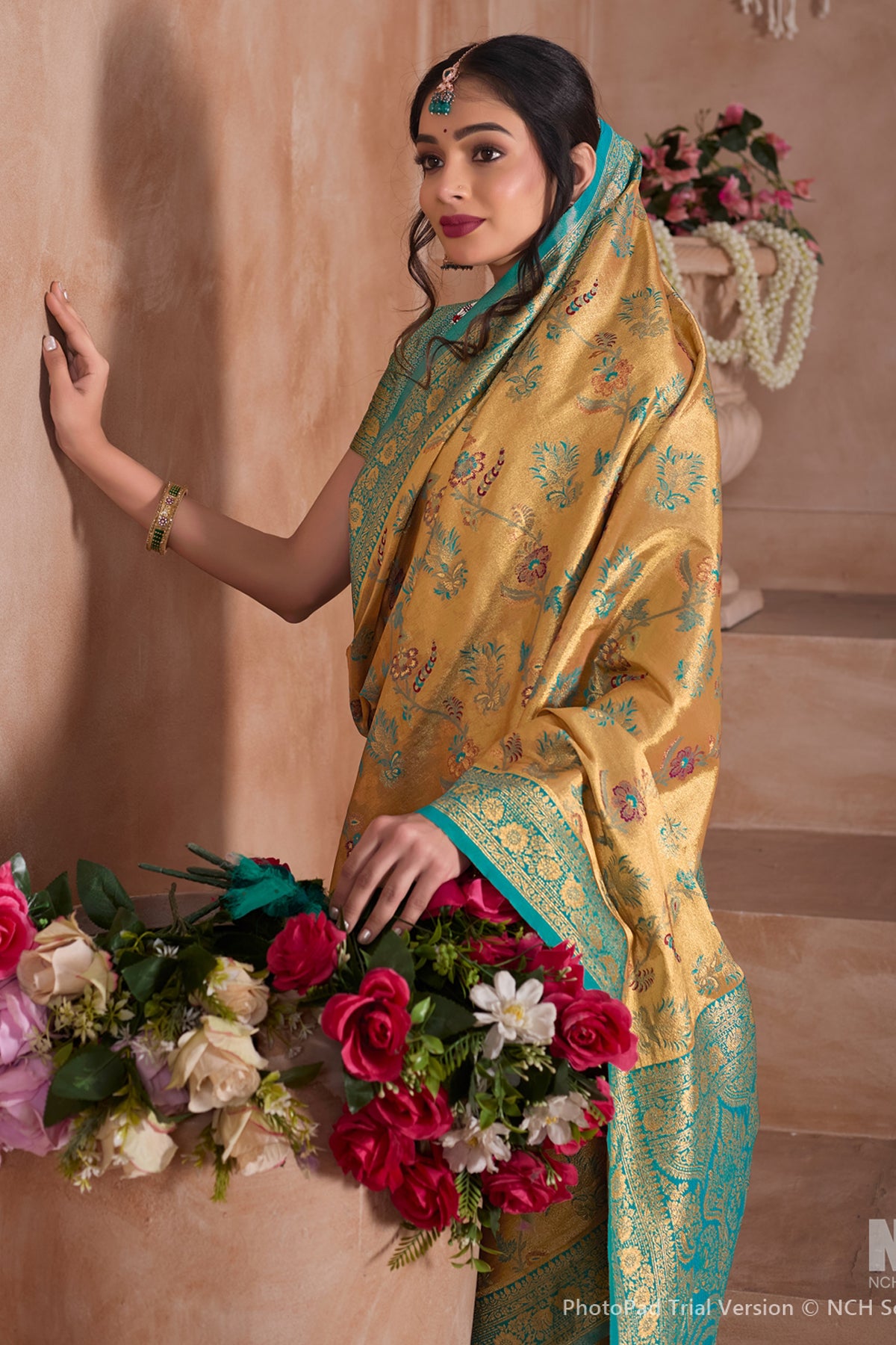 Blue Art Silk Saree for Women – Elegant Traditional Ethnic Wear