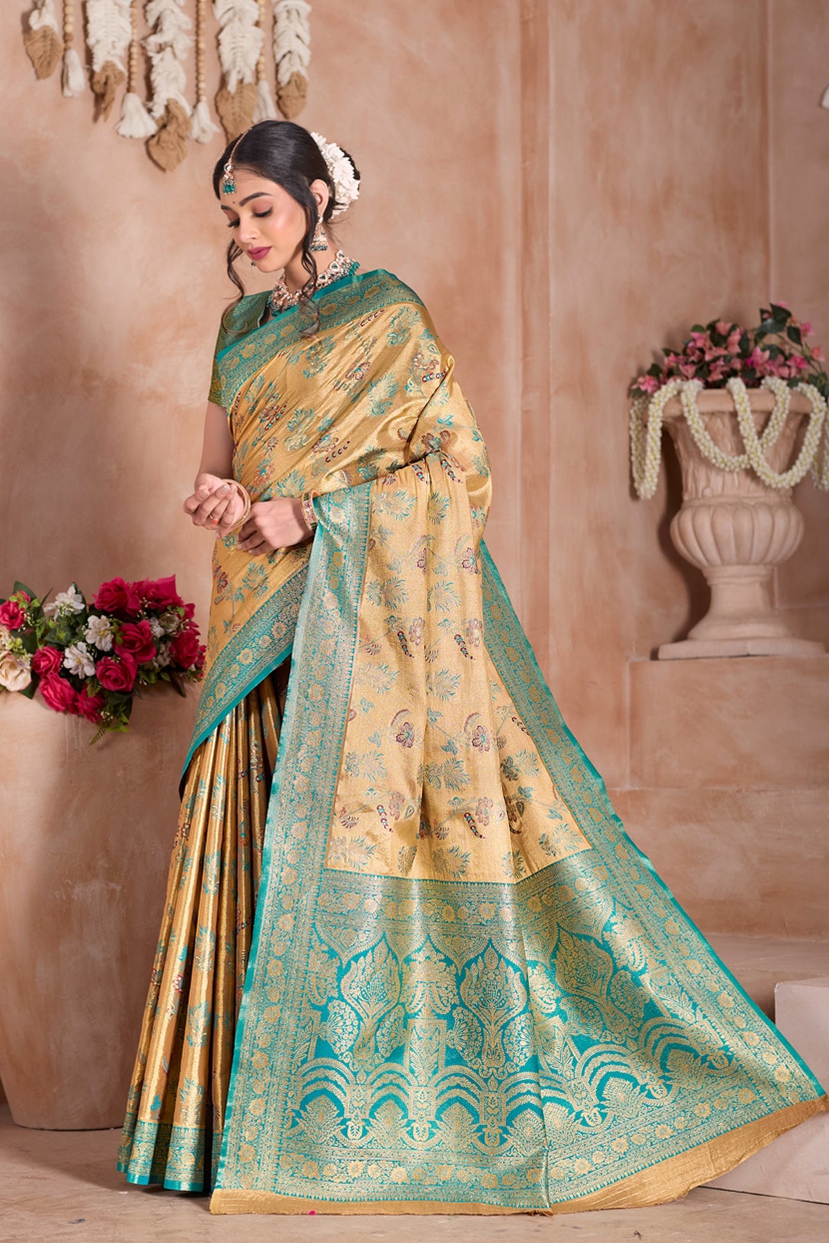 Blue Art Silk Saree for Women – Elegant Traditional Ethnic Wear
